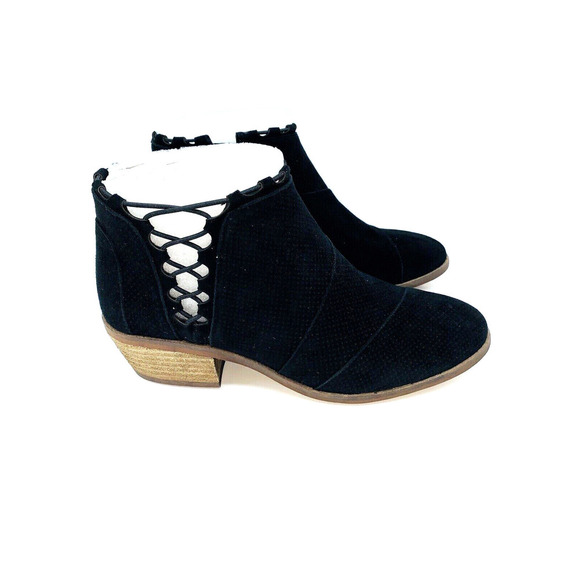 Vince Camuto Pandormia Exposed Ankle Boots- Black Suede, US 9.5M - Picture 4 of 9